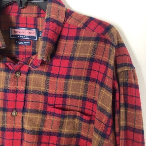 Vineyard vines Murray xl men button up flannel shirt - Picture 4 of 6